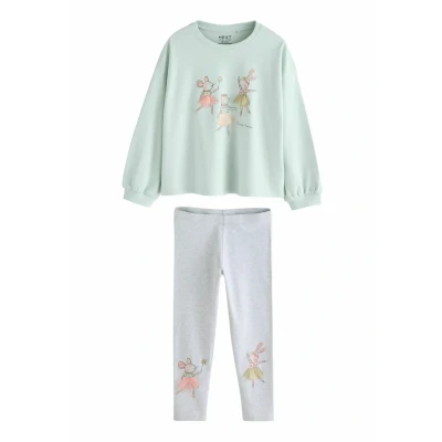 Afbeelding van Next Legging voor kinderen, Maat: 86, Green bunny