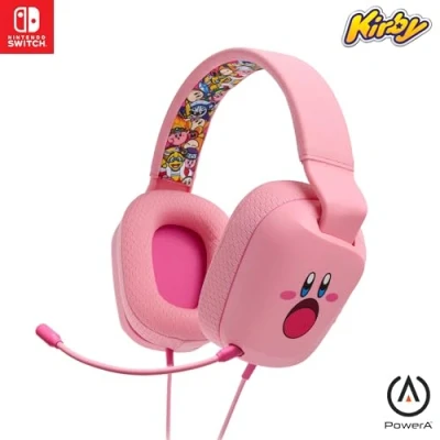 Afbeelding van PowerA Wired Stereo Headset for Nintendo Switch Kirby Mouthful