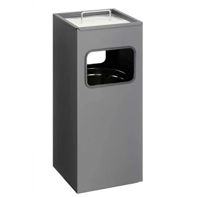 Afbeelding van Durable Waste basket metal with ashtray square