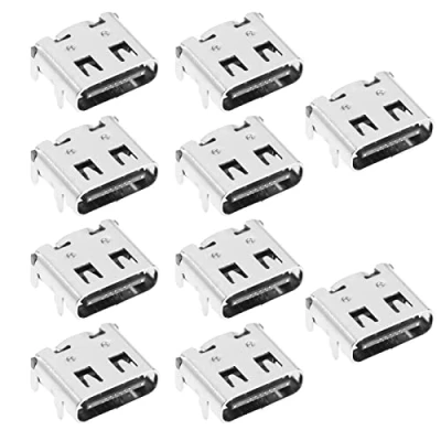 Afbeelding van 10 STKS Type C USB Opladen Poort Compatibel met PS5 Dual Sense Controller Game Handvat Plug Adapter Oplader Socket Reparatie Onderdelen