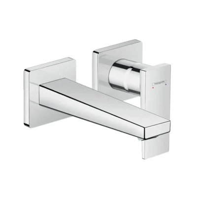 Afbeelding van Hansgrohe Metropol inbouw wastafelkraan waterbesparend met uitloop 16.5cm chroom