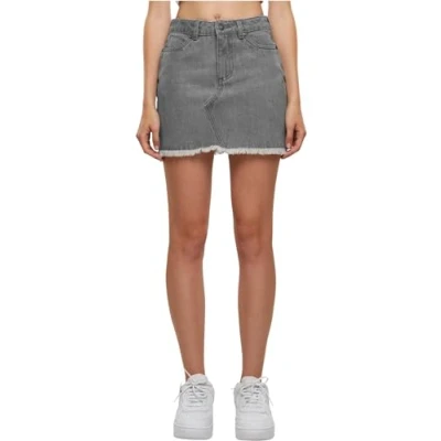 Afbeelding van Urban Classics Dames Rok Ladies Heavy Mini Denim New Grey Washed 33, Washed, 33