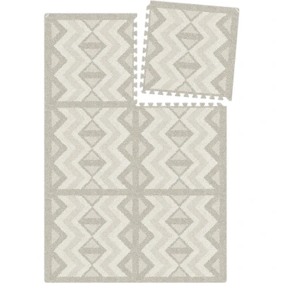 Afbeelding van Eeveve Speeltapijt Foam Puzzel Kilim Feather Grey