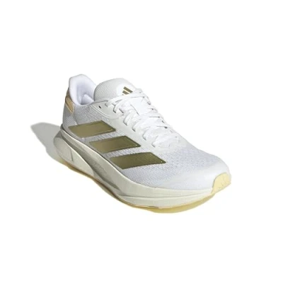 Afbeelding van adidas Dames DURAMO SL 2 Running Shoes, ftwr white/gold met./orange tint, 39 1/3 EU