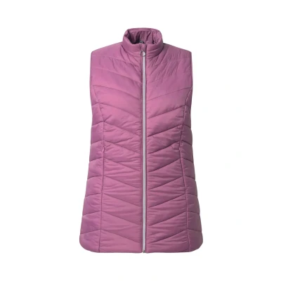 Afbeelding van Ulla Popken Hyprar Funktionsstepp Wasserabweisend Zipptaschen Bodywarmer, Dames, Maat: 42/44, Dark rose