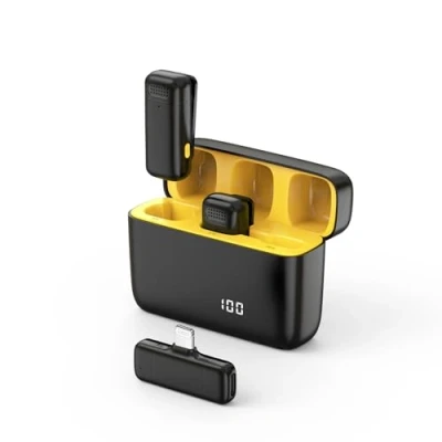 Afbeelding van NXPGKEA Lavalier microfoon, draadloze mini microfoon voor iPhone iPad, mobiele telefoonmicrofoon video opname, YouTube/streaming/vlog/Twitch/Facebook Live