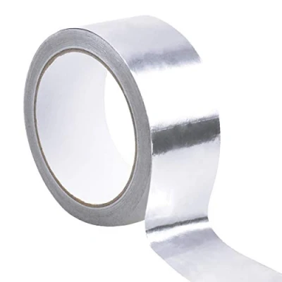 Afbeelding van Aluminiumfolie Duct Tape Zilver Hittebestendige Aluminium Waterdichte Butyl Zelfklevende Uitlaatpijp Isolatie Gaffer voor Buis Droger Afdichting Repareren, 50 mm x 20 m