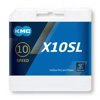 Afbeelding van KMC X10 SL Silver / Goud Fietsketting X10SL ZILVER 114L