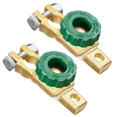 Afbeelding van Spurtar Batterij Terminal Adapter (2 Stks) Universele Auto Accu Cut Off Schakelaar/Stroomonderbreker Master Disconnect Link voor auto, Boot, Vrachtwagen, Camping, Pole 14 17 mm