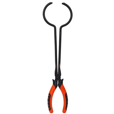 Afbeelding van TMISHION Tang, stalen smeltang, goudsmeltang, houder, klem, goudsmeltovenhouder, klem voor gieten van edelmetalen, gereedschap het maken sieraden