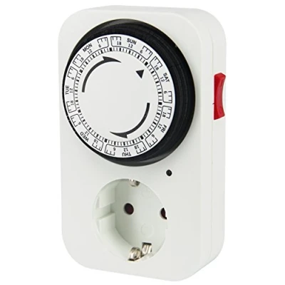 Afbeelding van Electraline 59504 tijdschakelaar, handmatig, weekweergave, Wit