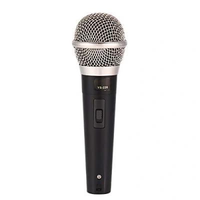 Afbeelding van Omni directionele dynamische microfoon voor karaoke vocale muziekprestaties, professionele handbedrade met heldere stem, helderder en luider geluid.