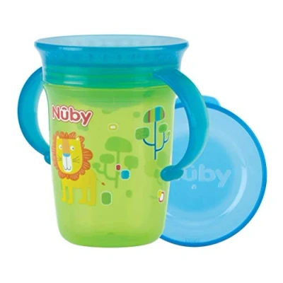 Afbeelding van Nûby 360 Tritan drinkbeker WONDER CUP 240 ml in groen