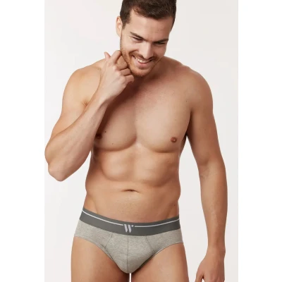 Afbeelding van Woody Mini Slip Duopack Grijs L