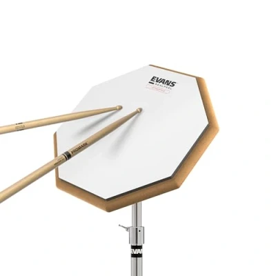 Afbeelding van Evans RealFeel Attacktile Drumpad Drum oefenpad UV gecoate 1 zijdig, Scholastic Kit 25,5 cm