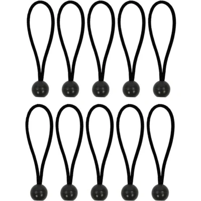 Afbeelding van Pro Plus Tentspanner met Plastic Bal 15 cm Elastisch Zwart 10 stuks