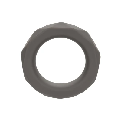 Afbeelding van CalExotics Alpha Liquid Silicone Prolong Prismatic Ring Grijs