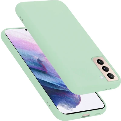 Afbeelding van Cadorabo Hoesje geschikt voor Samsung Galaxy S22 PLUS in LIQUID LICHT GROEN Beschermhoes gemaakt van flexibel TPU silicone Case Cover