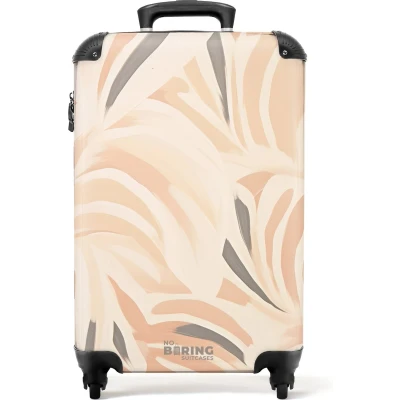 Afbeelding van NoBoringSuitcases.com® Handbagage koffer lichtgewicht Reiskoffer trolley Abstracte vegen Rolkoffer met wieltjes Past binnen 55x40x20 en 55x35x25