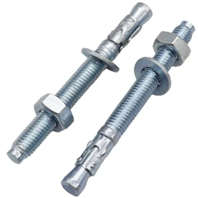 Afbeelding van SKIR&#039;CO (10 stuks) Verzinkte wigankers M10 x 100 mm, metalen pluggen, ankerbout, metselankers, betonanker