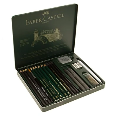 Afbeelding van Faber Castell Set Pitt Graphite tin of 19 (112973)