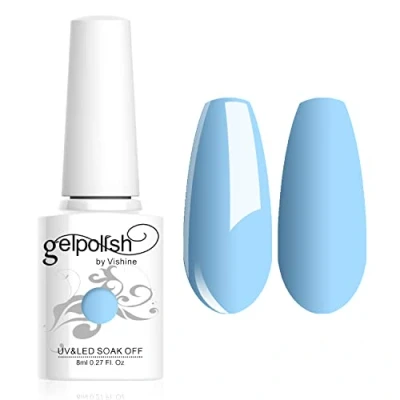 Afbeelding van Vishine Soak Off nagellak 8ml, semi permanent, UV, LED, nail art, manicure, roze, #1595