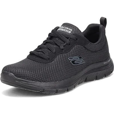 Afbeelding van Skechers Wide Fit FLEX Appeal 4.0 Sneakers laag, Dames, Maat: 37, Black Polyester