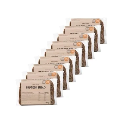 Afbeelding van Protiplan Proteïne Brood Meerzaden Bruinbrood 9 Stuks x 250 gram koolhydraatarm Perfect voor een ontbijt of lunch