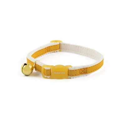Afbeelding van Ancol Reflecterende veiligheidsgesp Kattenhalsband Geel 10 ml