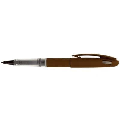 Afbeelding van Pentel Tradio vulstift, lichaam, grijs, zwarte inkt