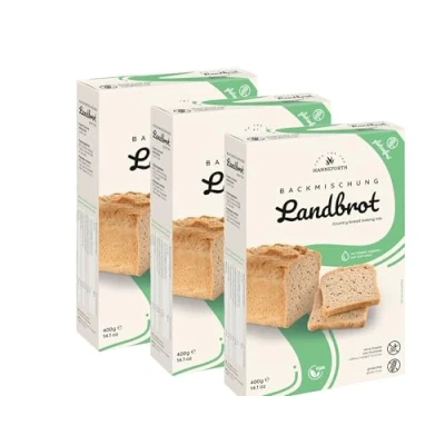 Afbeelding van Hanneforth Glutenvrije bakmix landbrood 3x400gr