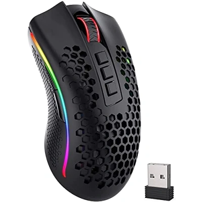 Afbeelding van REDRAGON Mouse Storm Pro Wireless RGB Gaming PixArt PAW3335 16.000 DPI RED M808 KS
