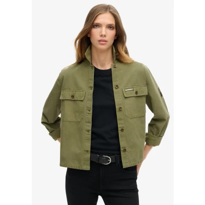 Afbeelding van Superdry Vrouwen St Tropez Military Overshirt Khaki Grootte: 34