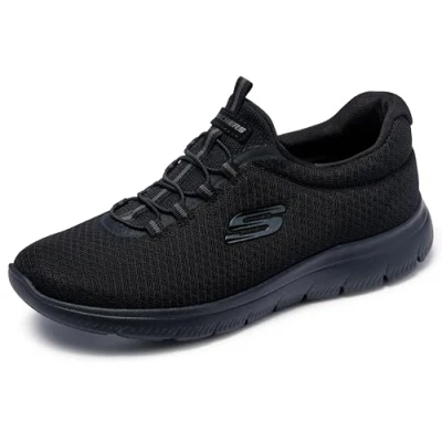 Afbeelding van Skechers Summits Sneaker dames,Black Mesh Trim,38.5 EU