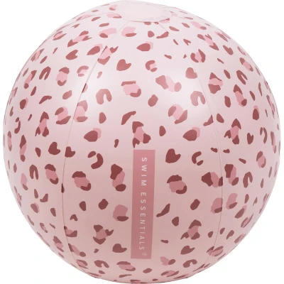 Afbeelding van Swim essentials strandbal panterprint oudroze