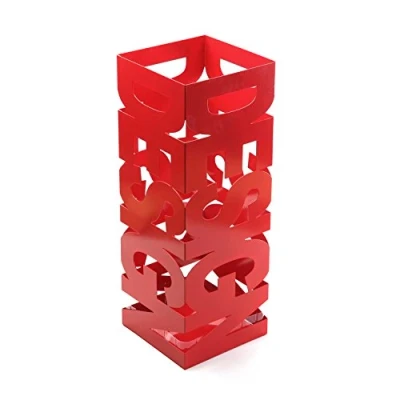 Afbeelding van Versa Design Paraplubak voor Inkomhal, Slaapkamer of Zaal, Moderne parapluhouder, Afmetingen (H x B H) 52 19 cm, Metaal, Kleur Red