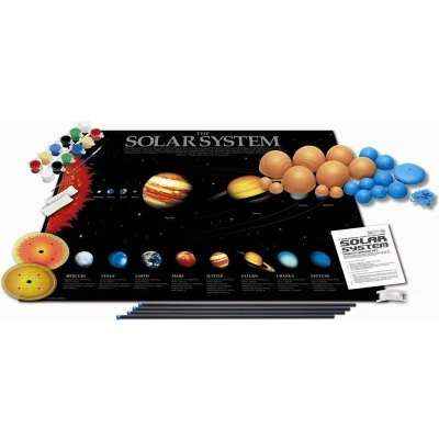 Afbeelding van 4M Make &amp; Play: zonnestelselmobiel reuzegroot 75x75cm