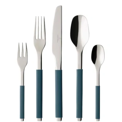 Afbeelding van Villeroy &amp; Boch S+ bestekset 30 delig Donkerblauw