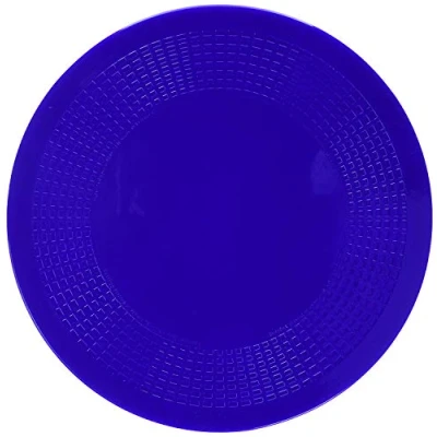 Afbeelding van Dycem Antislip ronde pad 14 cm, blauw, voorgesneden hechtpad, grip assistance, niet giftig, voorkomt dat objecten wegglijden of rollen, ideaal voor bekers, borden en etenswaren