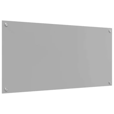 Afbeelding van vidaXL Keuken Achterwand Lichtgrijs Gehard glas 100 x 50 0.6 cm