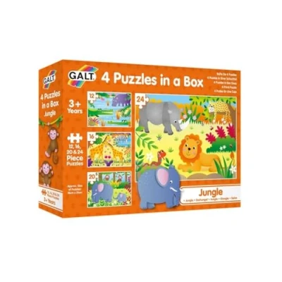 Afbeelding van Galt Legpuzzel 4 in 1 Jungle 12 16 20 24 Stukjes