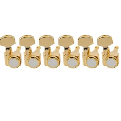 Afbeelding van Musiclily Pro 6 in lijn 2 pins Gitaar Locking Stemmechanieken Tuners voor Fender Strat/Tele, Goud