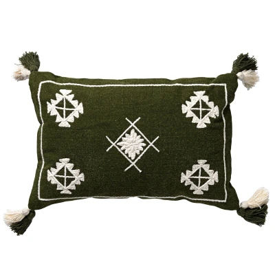 Afbeelding van Dutch Decor ZUCO Sierkussen van katoen 40x60 cm Chive groen