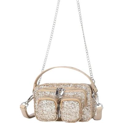 Afbeelding van Nunoo Helena Glitter Crossbody tas Goud