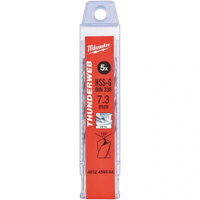 Afbeelding van Metaalboor Hss G Thunderweb 7,3 X 109 Mm (5 Stuks)