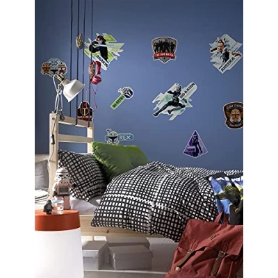 Afbeelding van Komar Wandfolie Clone Wars Badges (10 delig)