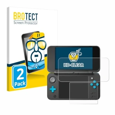 Afbeelding van BROTECT (2 Stuks) Schermbeschermer voor New Nintendo 2DS XL Screen Protector Transparant