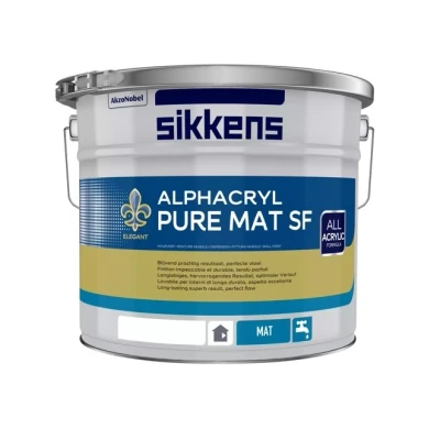 Afbeelding van Sikkens Alphacryl Pure Mat SF 10 Liter op Kleur