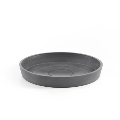 Afbeelding van Ecopots onderschotel rond 15 cm grijs