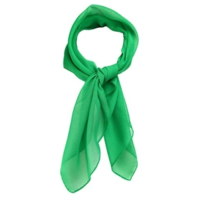 Afbeelding van TigerTie Fijne chiffon sjaal voor dames, effen kleur, afmetingen 58 cm x cm, groen, Nickituchgröße: ca. Länge Breite